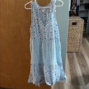 Blue and White Kids Dress